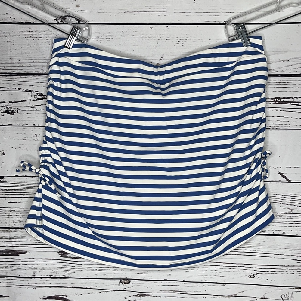 Patchington NWT Size XL Blue & White Stripe Skort - Skirt w/ Shorts - Picture 1 of 4